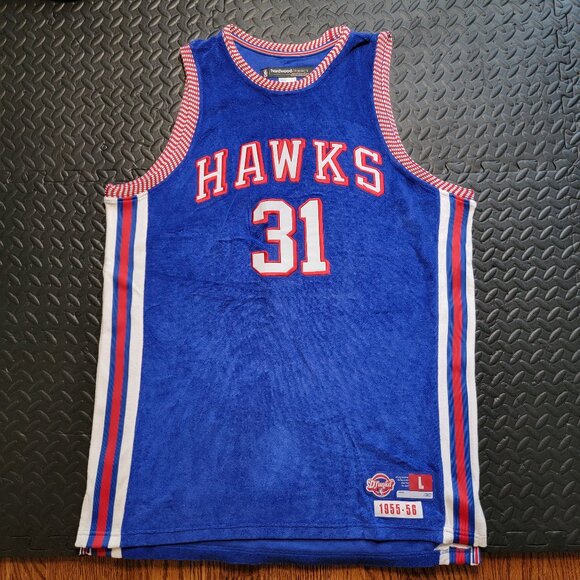 Atlanta Hawks Jason Terry Reebok Hardwood Classics Throwback D'funkd Blue Jersey - Picture 1 of 10